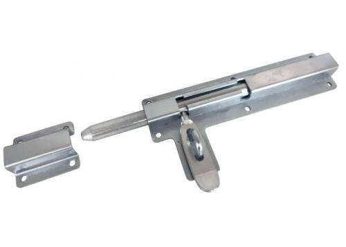 Засов воротный горизонтальный под навесной замок 140 мм. Арт.CX35A фото 1